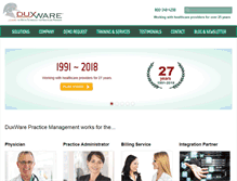 Tablet Screenshot of duxware.com